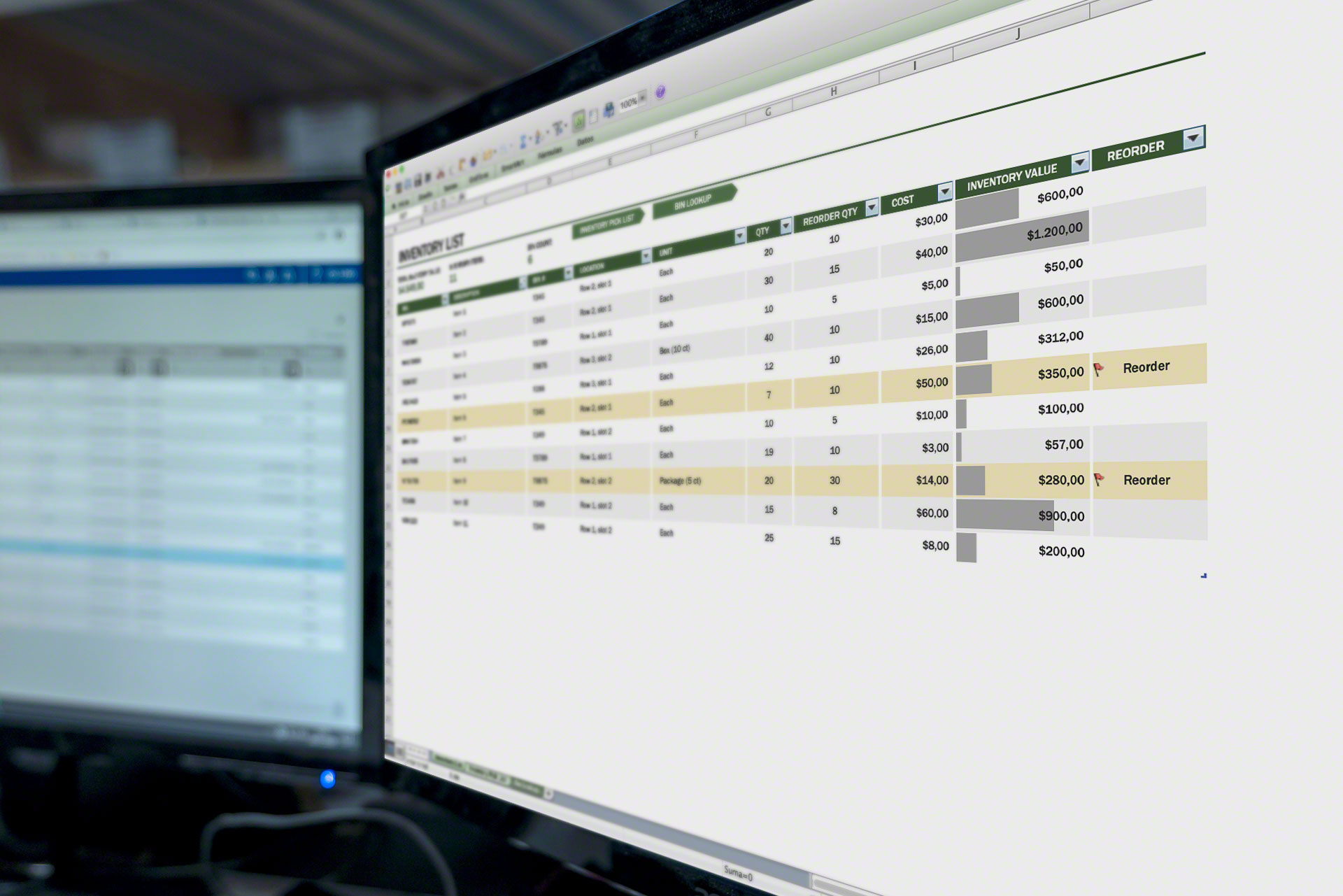 Wiele firm wykorzystuje arkusze w Excelu do kontrolowania stanu magazynowego