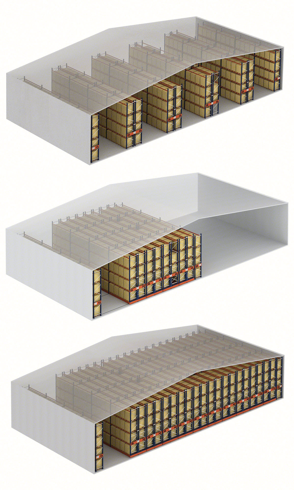 Regały ruchome pozwalają zaoszczędzić przestrzeń w magazynie w porównaniu do regałów paletowych