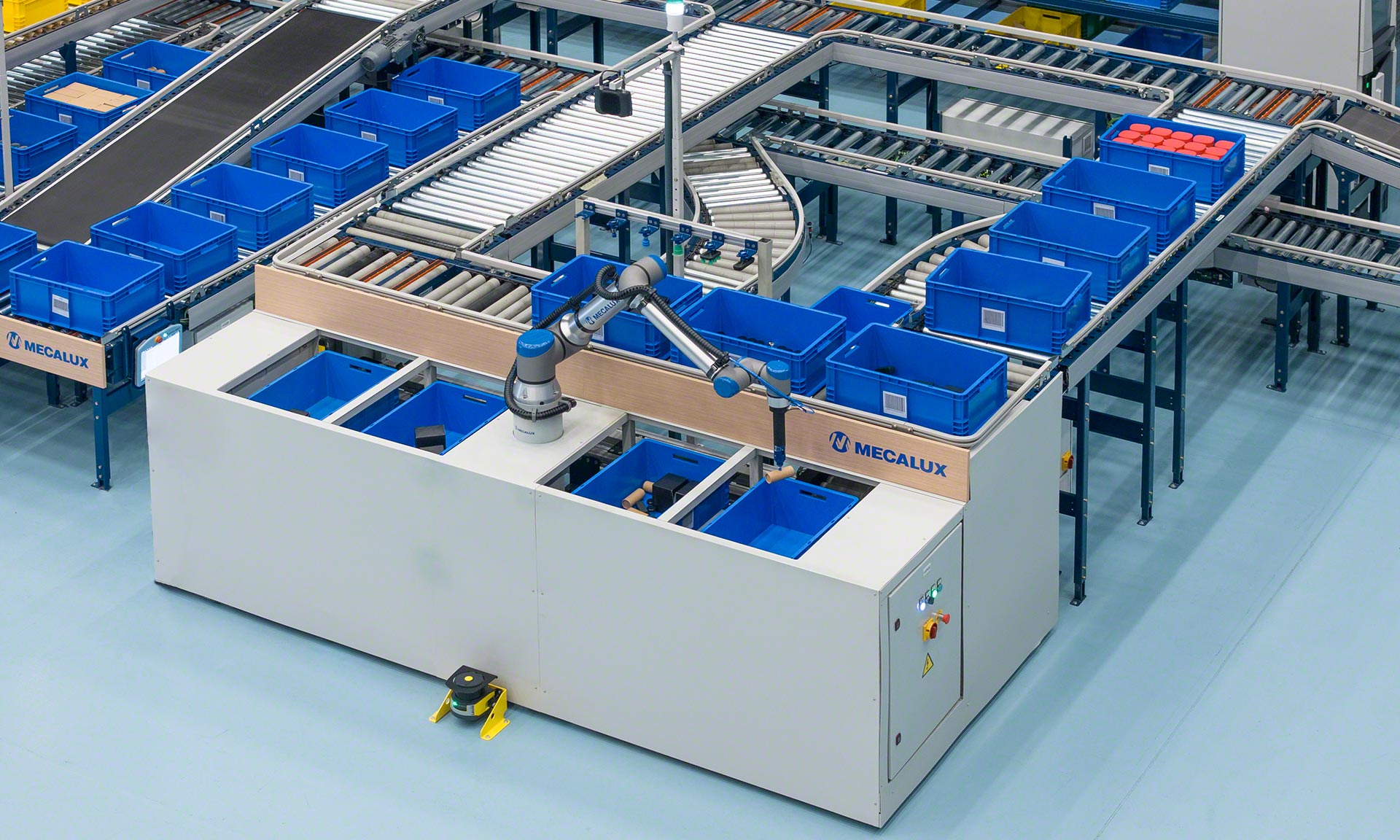 Termin goods-to-robot odnosi się do całkowitej automatyzacji przygotowywania zamówień poprzez wdrożenie robotów